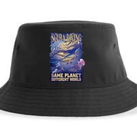 Scuba Diving Same Planet Different World Sustainable Bucket Hat