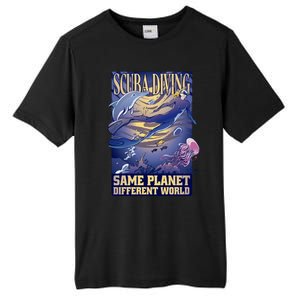 Scuba Diving Same Planet Different World Tall Fusion ChromaSoft Performance T-Shirt