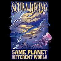 Scuba Diving Same Planet Different World Bucket Hat