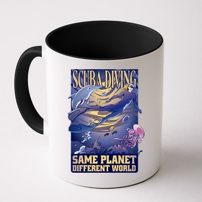 Scuba Diving Same Planet Different World Mug