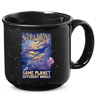 Scuba Diving Same Planet Different World 15oz Campfire Ceramic Mug