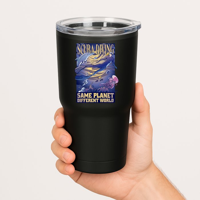 Scuba Diving Same Planet Different World Tumbler