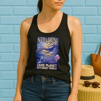 Scuba Diving Same Planet Different World Womens Tank Top