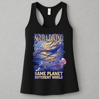 Scuba Diving Same Planet Different World Womens Tank Top