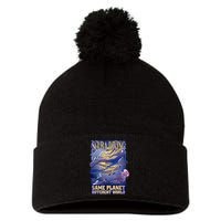Scuba Diving Same Planet Different World Pom Pom 12in Knit Beanie