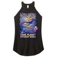 Scuba Diving Same Planet Different World Women's Perfect Tri Rocker Tank