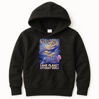 Scuba Diving Same Planet Different World Kids Hoodie