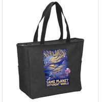 Scuba Diving Same Planet Different World Zip Tote Bag