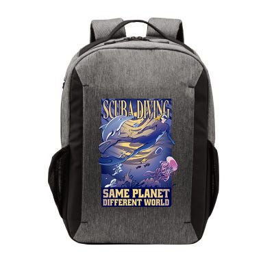 Scuba Diving Same Planet Different World Vector Backpack