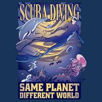 Scuba Diving Same Planet Different World Infant Baby Jersey Bodysuit