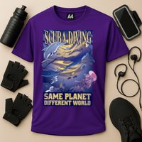Scuba Diving Same Planet Different World Performance Shirt