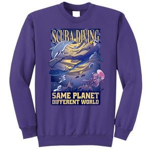 Scuba Diving Same Planet Different World Sweatshirt