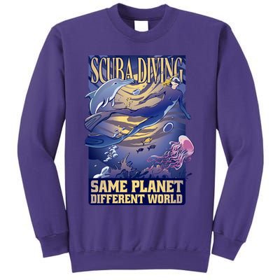 Scuba Diving Same Planet Different World Sweatshirt