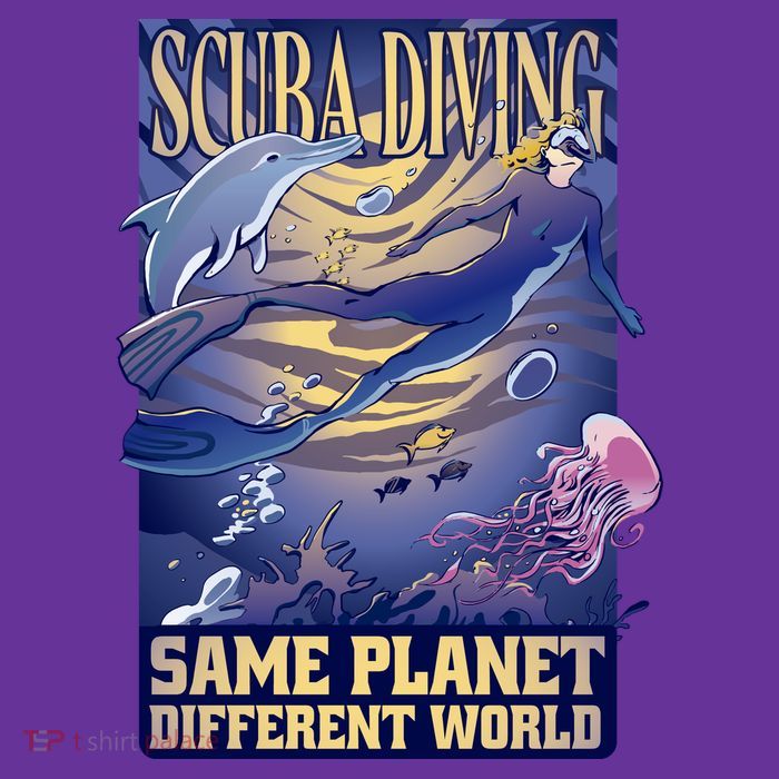 Scuba Diving Same Planet Different World Sweatshirt