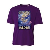 Scuba Diving Same Planet Different World Performance Sprint T-Shirt