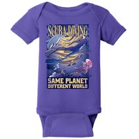 Scuba Diving Same Planet Different World Baby Bodysuit