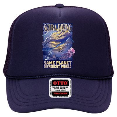 Scuba Diving Same Planet Different World Trucker Hat