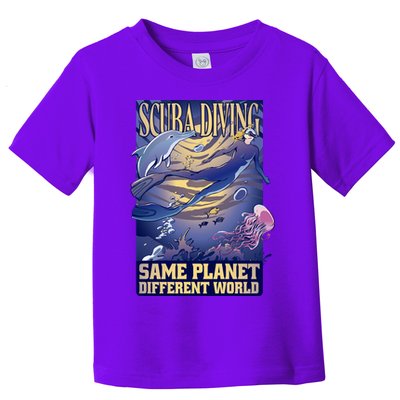 Scuba Diving Same Planet Different World Toddler T-Shirt