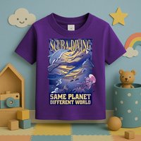 Scuba Diving Same Planet Different World Toddler T-Shirt