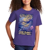 Scuba Diving Same Planet Different World Kids T-Shirt