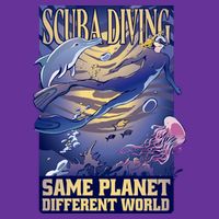 Scuba Diving Same Planet Different World Kids T-Shirt