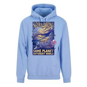 Scuba Diving Same Planet Different World Unisex Surf Hoodie