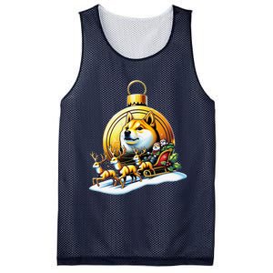 Santa Doge Sleigh Ride Crypto Christmas Adventure Trader Mesh Reversible Basketball Jersey Tank