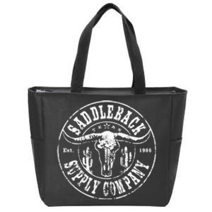 Saddleback Desert Skull White Logo Lightweight Zip Tote Bag