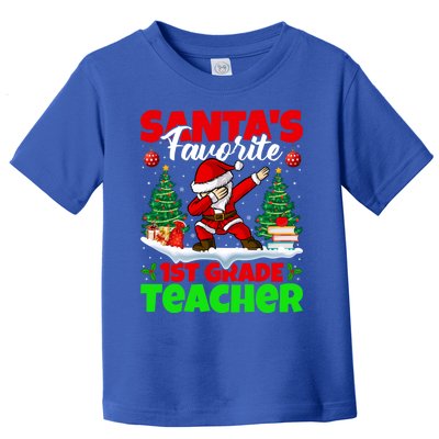 Santa Dabbing Santas Favorite 1St Grade Teacher Christmas Gift Toddler T-Shirt