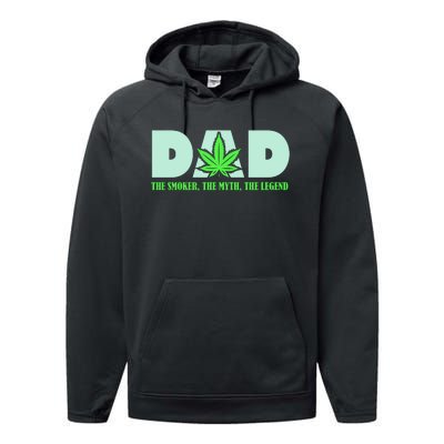 Smoking Dad Performance Fleece Hoodie