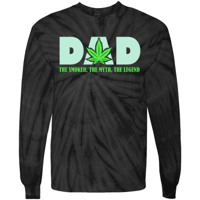 Smoking Dad Tie-Dye Long Sleeve Shirt