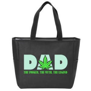 Smoking Dad Zip Tote Bag