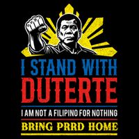 Support Duterte – Stand with Duterte Against ICC Charges Flat Bill Trucker Hat