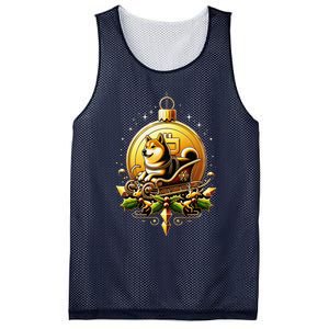 Santa Doge Sleigh Ride Crypto Christmas Adventure Trader Mesh Reversible Basketball Jersey Tank