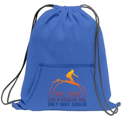 Ski Dad Skiing Daddy Papa Grandpa Cool Snowboarding Father Cool Gift Sweatshirt Cinch Pack Bag