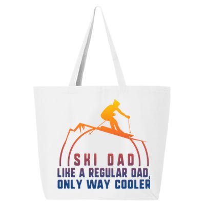 Ski Dad Skiing Daddy Papa Grandpa Cool Snowboarding Father Cool Gift 25L Jumbo Tote