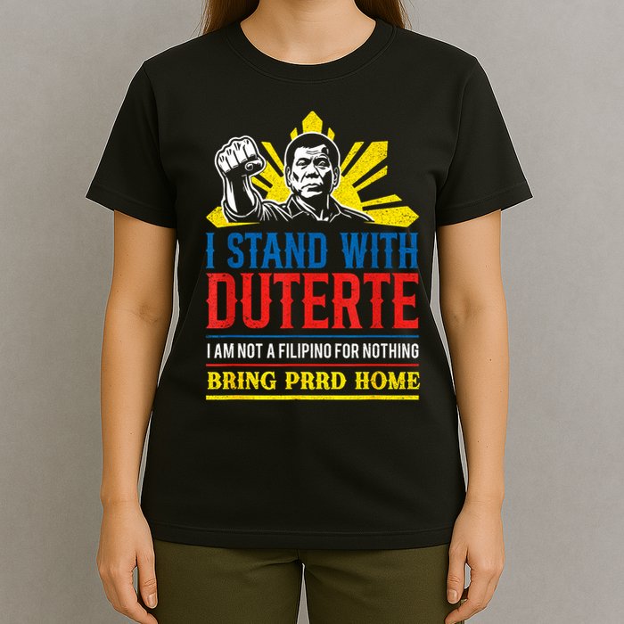 Support Duterte – Stand with Duterte Against ICC Charges T-Shirt