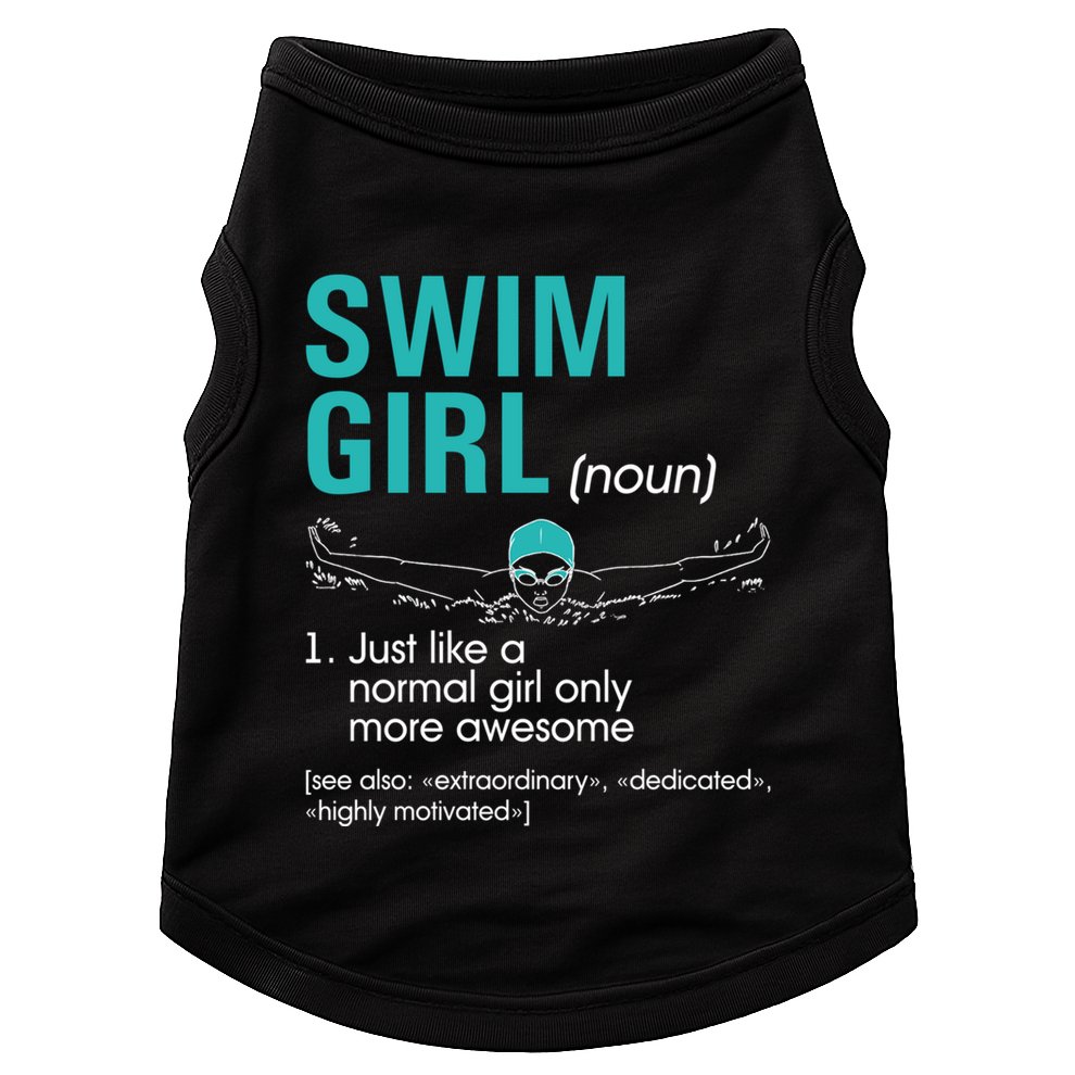 Swim Definition Super Cute Swimming Swimmers Gift Doggie Tank