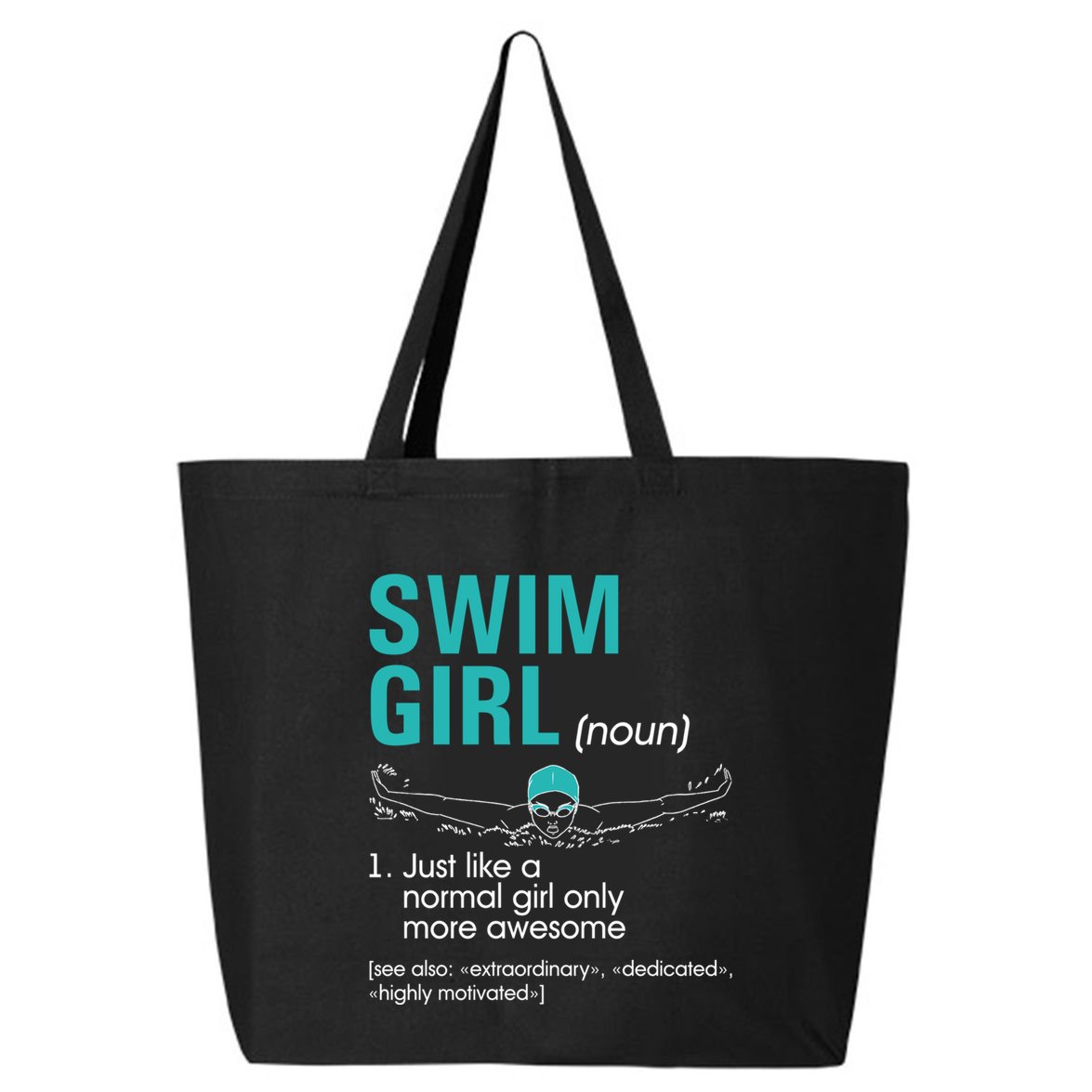 Swim Definition Super Cute Swimming Swimmers Gift 25L Jumbo Tote