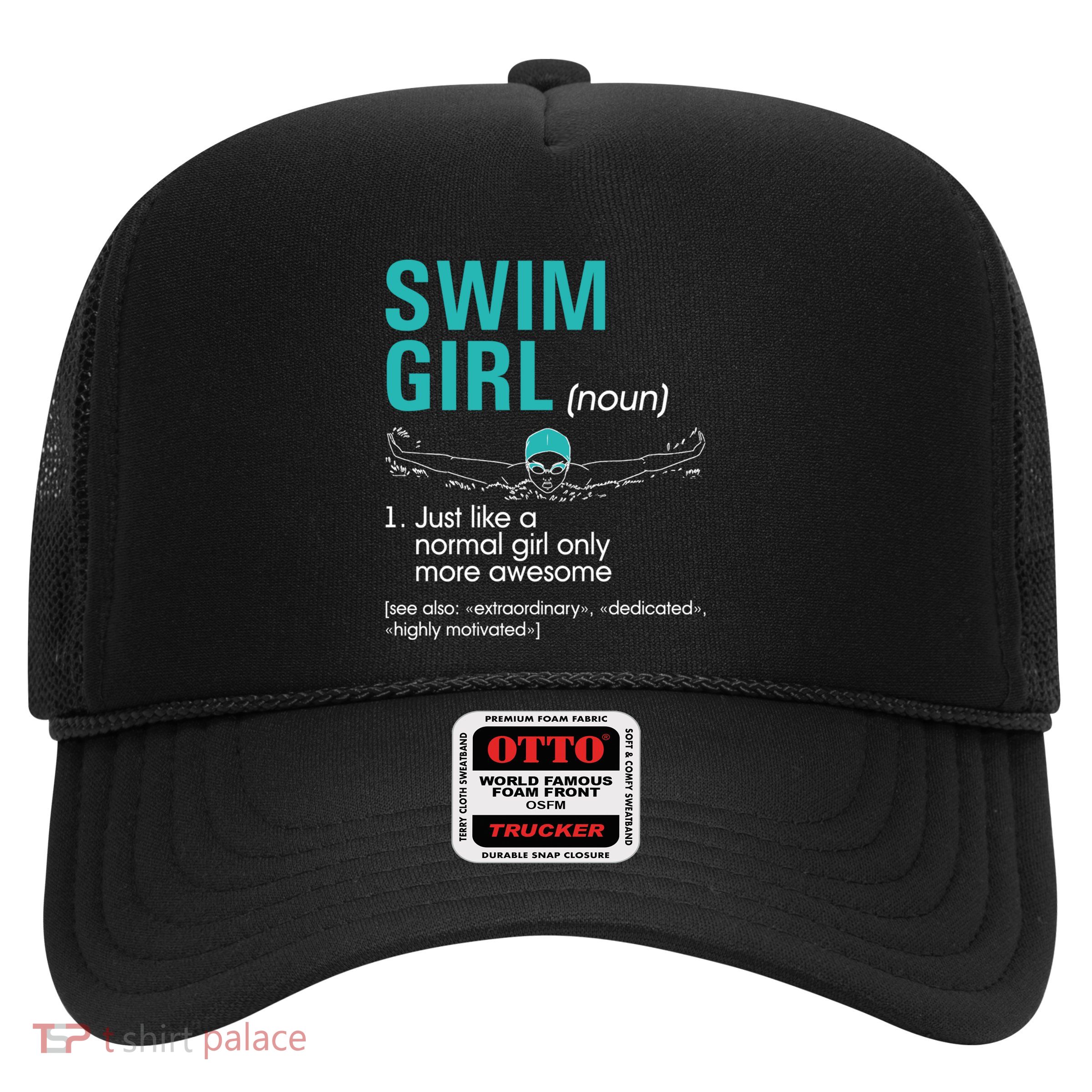 Swim Definition Super Cute Swimming Swimmers Gift Trucker Hat