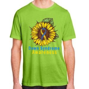 Sunflower Down Syndrome Awareness Adult ChromaSoft Performance T-Shirt