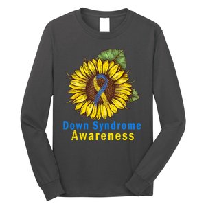 Sunflower Down Syndrome Awareness Long Sleeve Shirt