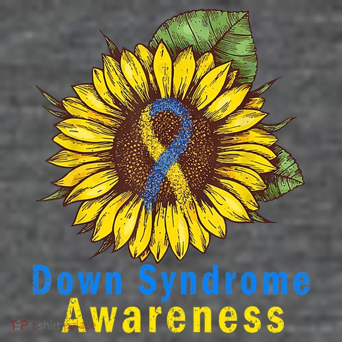 Sunflower Down Syndrome Awareness Tall T-Shirt