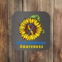 Sunflower Down Syndrome Awareness Coaster