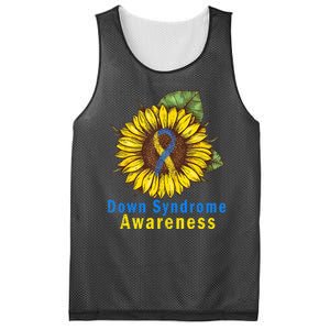 Sunflower Down Syndrome Awareness Mesh Reversible Basketball Jersey Tank