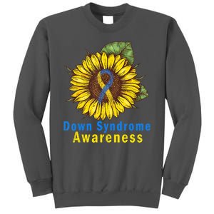 Sunflower Down Syndrome Awareness Tall Sweatshirt