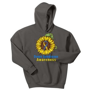 Sunflower Down Syndrome Awareness Kids Hoodie