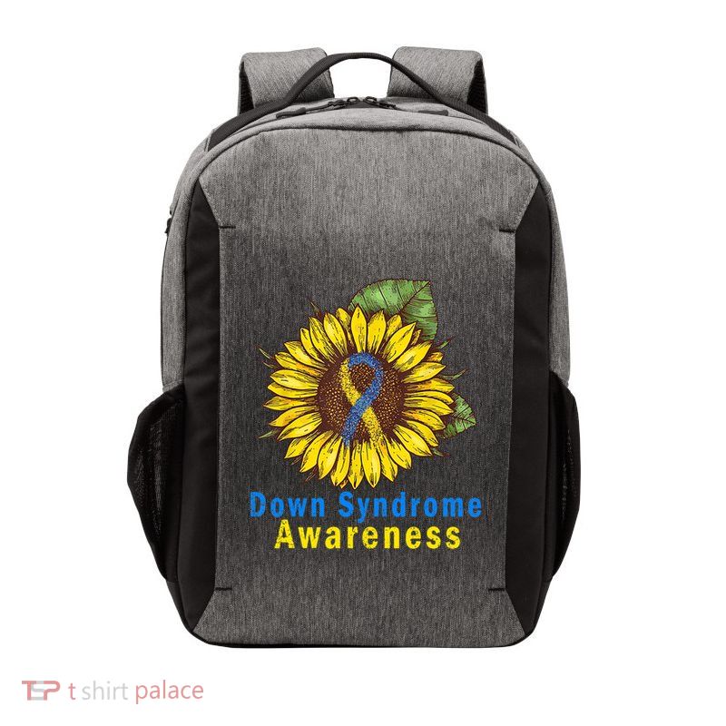 Sunflower Down Syndrome Awareness Vector Backpack