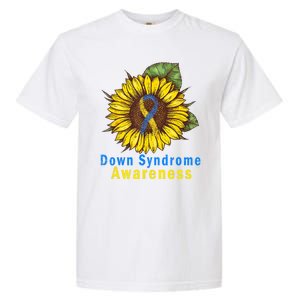 Sunflower Down Syndrome Awareness Garment-Dyed Heavyweight T-Shirt