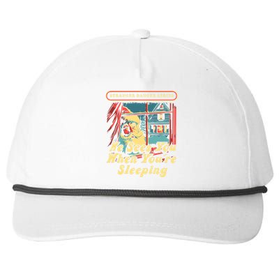 Stranger Danger Series He Sees You When YouRe Sleeping Snapback Five-Panel Rope Hat